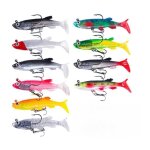 Leurre souple - non spcifi - kit de 10 pices - pche en mer - hameons pointus - design raliste