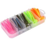 Leurre souple de pche 50 pices 6cm leurre de pche souple t tail pour leau douce leau sale lquipement ...