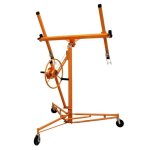 L�ve - plaques - t - mech - 4. 9m - capacit� 68kg - roues pivotantes - acier orange