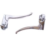 Levier de frein velo fixie argent paire leviers vintage gauche droit manette Levier de frein velo fixie argent paire leviers vintage gauche droit manette