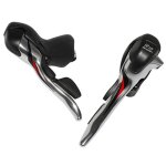 Levier - manette route microshift 10v. triple alu argent (paire) compatible shimano sauf tiagra 4700