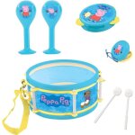 Lexibook - set musical peppa pig - 7 instruments - rangement dans le tambour