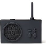 Radio fm & enceinte bluetooth - lexon - tykho 3 - gris fonce - bluetooth 5. 0 - sans fil