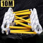 Leyshop �chelle de secours 10m �chelle de corde d�vacuation durgence avec mousquetons pour balcon et ...