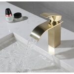 Leyshop robinet de lavabo avec bec cascade robinetterie de salle de bain de baignoire en acier inoxydable ... Leyshop robinet de lavabo avec bec cascade robinetterie de salle de bain de baignoire en acier inoxydable ...