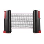 Filet de ping - pong - lia - 190cm - portable - noir / rouge - entranement
