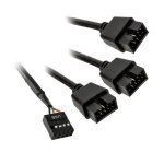 Hub usb - lian li - pw - u2hb - noir - 3 ports - compatible unifans et strimer