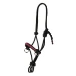 Licol pour cheval en corde kieffer ruby - black / burgundy - full Licol pour cheval en corde kieffer ruby - black / burgundy - full