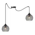 Light - home crystal spider abat jour suspension luminaire lustre araign�e - moderne - metal et verre ...