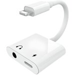 Lightning  3. 5 mm adaptateur audio + adaptateur de chargeur pour iphone x 10 - 8 - 8 p iphone7 - 7. ...