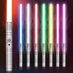 Lightsaber rgb - led 7 couleurs sabre laser avec poignée en métal 1 ensembles de soundfonts de combat ... Lightsaber rgb - led 7 couleurs sabre laser avec poignée en métal 1 ensembles de soundfonts de combat ...