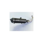 Ligne compl�te polini maxi - scooter inox / silencieux alu / casquette alu