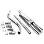 Ligne echappement catback en inox pour volkswagen golf 3 1h de 1991 a 1998 - 30617079