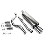 Ligne echappement catback en inox pour volkswagen golf 4 1j