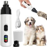 Lime � ongles �lectrique pour animaux de compagnie outil de coupe - griffes pour chiens et chats toilettage ...