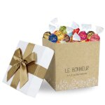 Lindt assortiment de 40 lindor dans une boite le bonheur tout simplement cadeau anniversaire f�te des ...