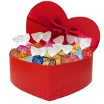Lindt coffret coeur gourmand garni de chocolats lindor 770g - bo�te pr�te � offrir pour la saint valentin ...