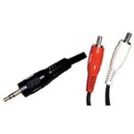Lineaire a200d cble jack 35mm stro mle / 2 x rca mle 2m50