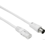 Lineaire tvrjg câble antenne rj45 mâle / coaxial 95mm mâle 5m00 Lineaire tvrjg câble antenne rj45 mâle / coaxial 95mm mâle 5m00
