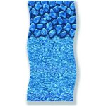 Liner pour piscine hors - sol ronde - boulder - finition overlap - hauteur bassin 122 - 132cm