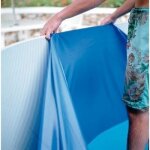 Liner piscine gre - diamtre 350m - bleu - traitement anti - uv