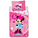 Parure de lit - disney - minnie - 140x200 cm - 70x90 cm - microfibre confortable