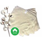 Lingettes lavables - bio - lot de 10 - 20x20 cm - coresponsable - mixte