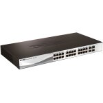 Switch smart + 24 ports - dgs - 1210 - 28 - 10 / 100 / 1000mbps + 4 ports sfp - dlink