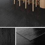 Lino sol adhesif effet parquet noir 30x30cm lle pvc adhesive sol cuisine imitation bois 30x30cm 32 lles ...