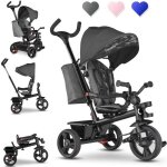 Tricycle bébé évolutif lionelo haari - poussette - jusquà 25 kg - siège réversible - grand panier et ... Tricycle bébé évolutif lionelo haari - poussette - jusquà 25 kg - siège réversible - grand panier et ...