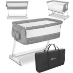 Lit cododo �volutif lionelo th�o - lit b�b� avec matelas - 0 - 9 kg - hauteur et inclinaison r�glables ...