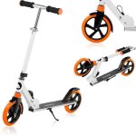 Lionelo trottinette enfant et adulte luca jusqu 100kg - blanc