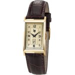 Lip churchill t18 - montre femme - 671006 - bracelet cuir marron - cadran dor