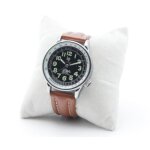 Montre bracelet - lip - type 10 croix du sud - cuir vachette - marron - analogique Montre bracelet - lip - type 10 croix du sud - cuir vachette - marron - analogique