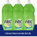 Paic liquide vaisselle citron vert ? nettoie - d�graisse ? 15l ? lot de 3