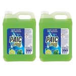 Liquide vaisselle citron vert - paic - 5l - lot de 2 - super d�graissant - anti - odeurs - concentr� ...