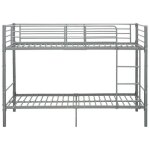 Lit superpos - lisa - boutique - mtal - gris - 90x200 cm - 2 places