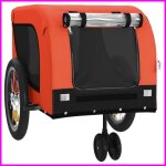 Lisa - boutique remorque de v�lo pour animaux de compagnie orange et noir cq1259 - exp�dition rapide