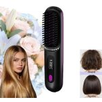 Lisseur brosse chauffante pour cheveux court brosse cocooning chauffante brosse lissante sans fil anti ...