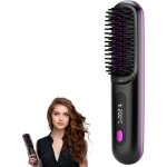 Lisseur � cheveux - brosse lissante sans fil - brosse �lectrique - brosse lissante portable pour le coiffage ...