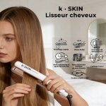 Lisseur 2 en 1 lisse et boucle technologie ionique 20 millions pour cheveux ab�m�s fins normaux �pais ...