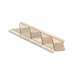 Listel travertin mix light / noce decoon 10x29x1 cm