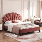 Lit 2 personnes 140x200 cm cadre de lit avec sommier  lattes lit fille lit adulte tte de lit rglable ...