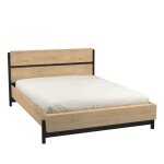 Lit adulte craft 140x190 / 200 cm - mlamin - dcor chne hamilton - fabrication franaise - demeyere ...