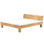 Lit adulte en hêtre naturel 160x200 style moderne avec sommier à lattes et matelas 60. 80 - 16m Lit adulte en hêtre naturel 160x200 style moderne avec sommier à lattes et matelas 60. 80 - 16m