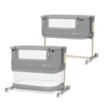 Lit d?appoint 3 en 1 - kinderkraft - neste grow - gris - matelas inclus - réglable en hauteur Lit d?appoint 3 en 1 - kinderkraft - neste grow - gris - matelas inclus - réglable en hauteur