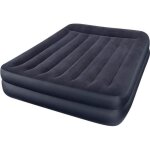 Lit dappoint gonflable - intex - fiber - tech - 2 places - gonfleur intgr - confort optimal