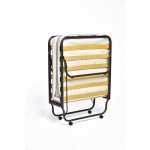 Lit dappoint pliant - marque - 80x200 cm - structure en mtal robuste - matelas memory foam h. 11 cm