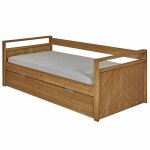 Lit banquette gigogne ivy bois 90x190 cm