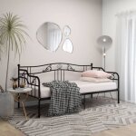Lit banquette professionnel - neuf - cadre de canap - lit noir mtal 90x200 cm